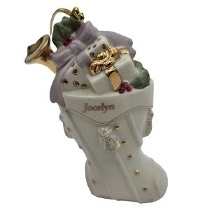 Lenox Classics Ornament Personalized Jocelyn “A Christmas Stocking All My Own"